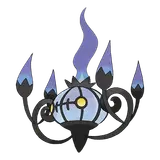 Chandelure in the top 50 most popular Pokemon list
