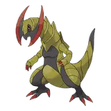 Haxorus in the top 50 most popular Pokemon list